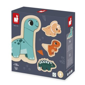 4 Prograssive Puzzles Dino