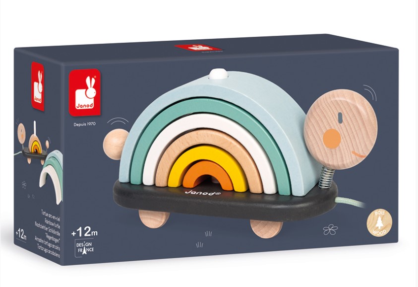 Rainbow Turtler - Pull-along