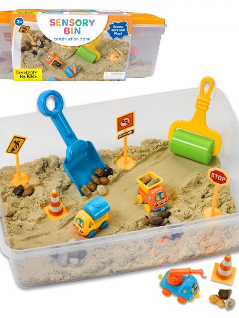 SENSORY BIN Construction Zone
