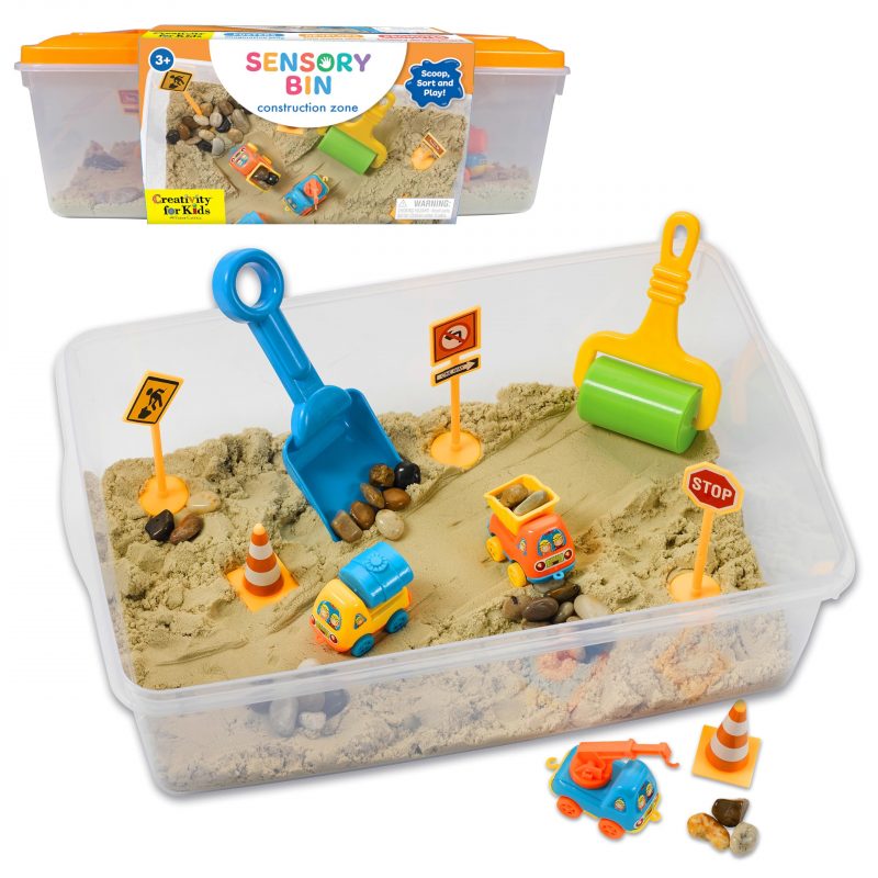 SENSORY BIN Construction Zone